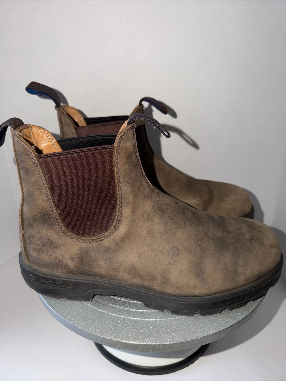 BLUNDSTONE Mens 7.5 Shearling insoles Thinsulate insulation Boots Brown Leather